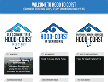 Tablet Screenshot of hoodtocoast.com